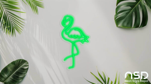 Flamingo V3 Neon Sign_Animals_Transparent_Mockup_Template01_green Flamingo V3 Neon Sign_Animals_Transparent_Mockup_Template01_green