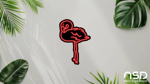 Flamingo V5 Neon Sign_Animals_Black_Mockup_Template01_red Flamingo V5 Neon Sign_Animals_Black_Mockup_Template01_red