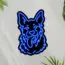 German Shepherd Dog V2 Neon Sign_Animals_Black_Mockup_Template01-dark-blue