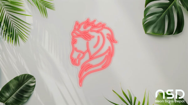 Horse V1 Neon Sign_Animals_Transparent_Mockup_Template01-red Horse V1 Neon Sign_Animals_Transparent_Mockup_Template01-red