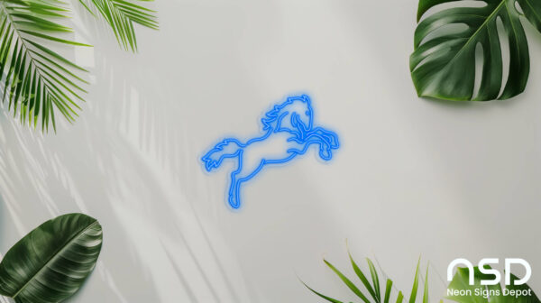 Horse V4 Neon Sign_Animals_Transparent_Mockup_Template01_blue Horse V4 Neon Sign_Animals_Transparent_Mockup_Template01_blue