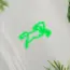 Horse V4 Neon Sign_Animals_Transparent_Mockup_Template01_green