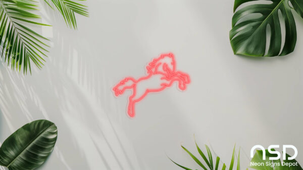 Horse V4 Neon Sign_Animals_Transparent_Mockup_Template01_red Horse V4 Neon Sign_Animals_Transparent_Mockup_Template01_red