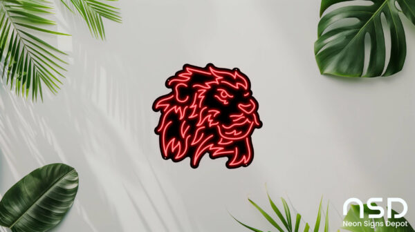 Lion V1 Neon Sign_Animals_Black_Mockup_Template01-red Lion V1 Neon Sign_Animals_Black_Mockup_Template01-red