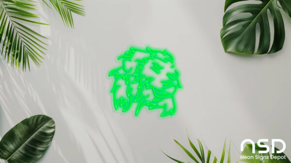 Lion V1 Neon Sign_Animals_Transparent_Mockup_Template01-green Lion V1 Neon Sign_Animals_Transparent_Mockup_Template01-green