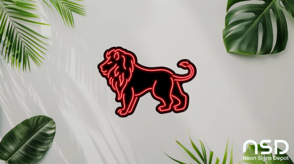 Lion V2 Neon Sign_Animals_Black_Mockup_Template01-red Lion V2 Neon Sign_Animals_Black_Mockup_Template01-red