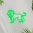 Lion V2 Neon Sign_Animals_Transparent_Mockup_Template01-green