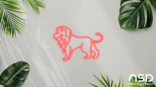 Lion V2 Neon Sign_Animals_Transparent_Mockup_Template01-red Lion V2 Neon Sign_Animals_Transparent_Mockup_Template01-red