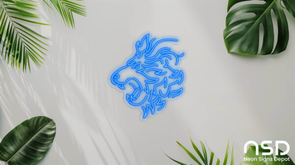 Lion V4 Neon Sign_Animals_Transparent_Mockup_Template01_blue Lion V4 Neon Sign_Animals_Transparent_Mockup_Template01_blue