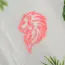 Lion V5 Neon Sign_Animals_Transparent_Mockup_Template01_red