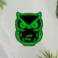 Owl V4 Neon Sign_Black_Mockup_Template01_green