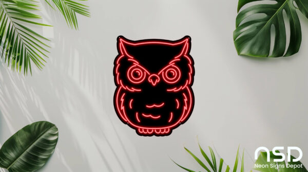 Owl V4 Neon Sign_Black_Mockup_Template01_red Owl V4 Neon Sign_Black_Mockup_Template01_red