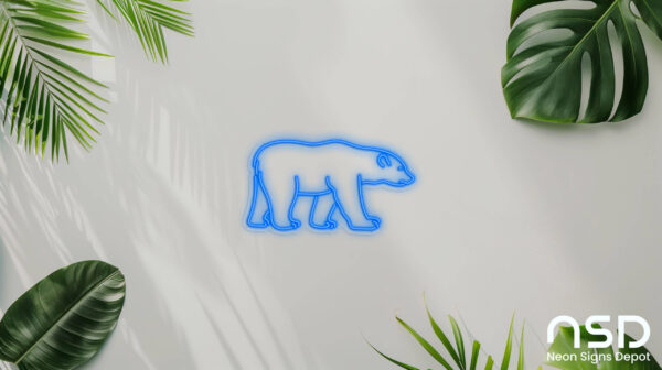 Polar Bear V3 Neon Sign_Animals_Transparent_Mockup_Template01_blue Polar Bear V3 Neon Sign_Animals_Transparent_Mockup_Template01_blue