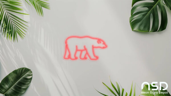 Polar Bear V3 Neon Sign_Animals_Transparent_Mockup_Template01_red Polar Bear V3 Neon Sign_Animals_Transparent_Mockup_Template01_red