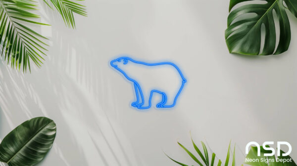 Polar Bear V4 Neon Sign_Animals_Transparent_Mockup_Template01_blue Polar Bear V4 Neon Sign_Animals_Transparent_Mockup_Template01_blue
