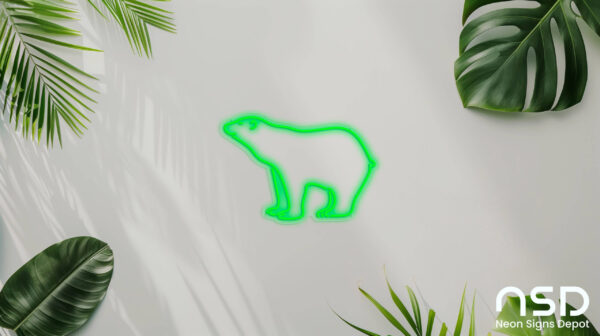 Polar Bear V4 Neon Sign_Animals_Transparent_Mockup_Template01_green Polar Bear V4 Neon Sign_Animals_Transparent_Mockup_Template01_green