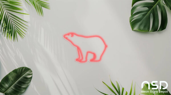 Polar Bear V4 Neon Sign_Animals_Transparent_Mockup_Template01_red Polar Bear V4 Neon Sign_Animals_Transparent_Mockup_Template01_red