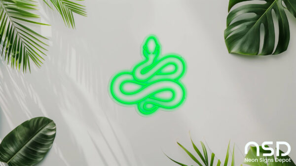 Snake V1 Neon Sign_Animals_Transparent_Mockup_Template01_green Snake V1 Neon Sign_Animals_Transparent_Mockup_Template01_green