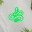 Snake V1 Neon Sign_Animals_Transparent_Mockup_Template01_green