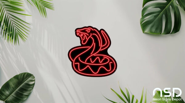 Snake V4 Neon Sign_Animals_Black_Mockup_Template01_red Snake V4 Neon Sign_Animals_Black_Mockup_Template01_red