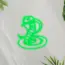 Snake V5 Neon Sign_Animals_Transparent_Mockup_Template01_green