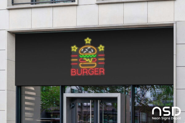 Burger Stars V2 Neon Sign_Transparent_Mockup_Template02 Burger Stars V2 Neon Sign_Transparent_Mockup_Template02