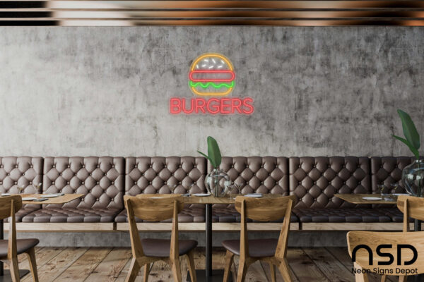 Burgers Neon Sign_Transparent_Mockup_Template01 Burgers Neon Sign_Transparent_Mockup_Template01