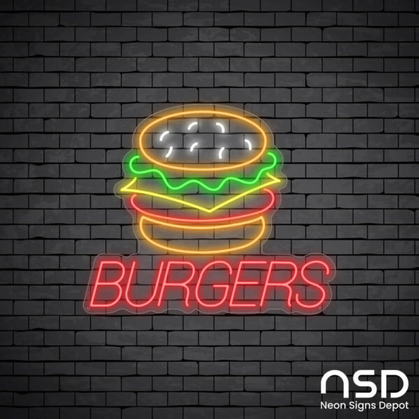 Burgers V4 Neon Sign_Black Brick_Mockup_Transparent Burgers V4 Neon Sign_Black Brick_Mockup_Transparent
