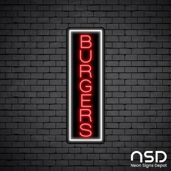 Burgers V5 Neon Sign_Black Brick_Mockup_Black Burgers V5 Neon Sign_Black Brick_Mockup_Black