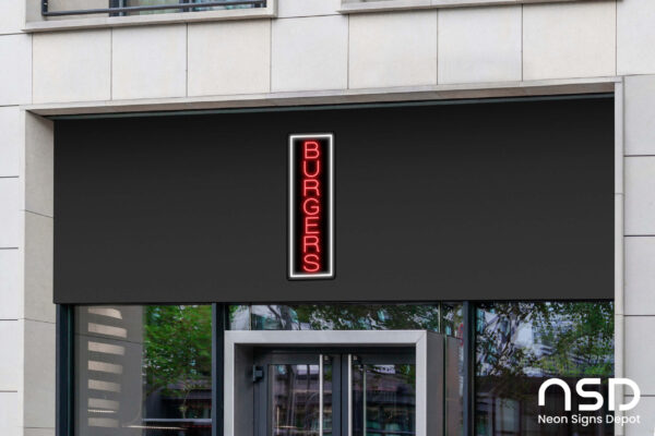 Burgers V5 Neon Sign_Black_Mockup_Template02 Burgers V5 Neon Sign_Black_Mockup_Template02