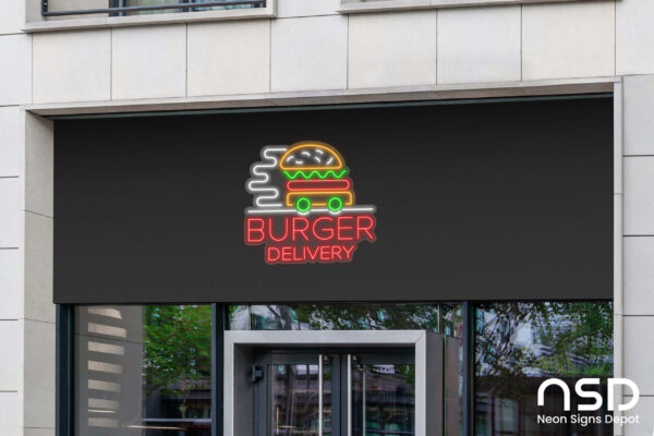 Burgers delivery Neon Sign_Transparent_Mockup_Template02 Burgers delivery Neon Sign_Transparent_Mockup_Template02