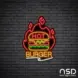 Hot Burger Neon Sign_Black Brick_Mockup_Black