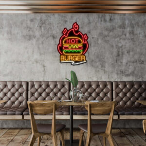Hot Burger Neon Sign