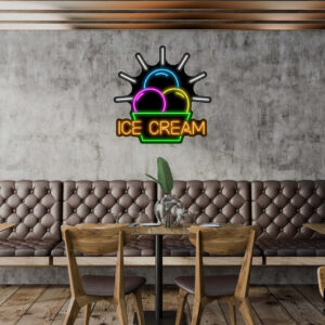 Ice Cream V4 Neon Sign