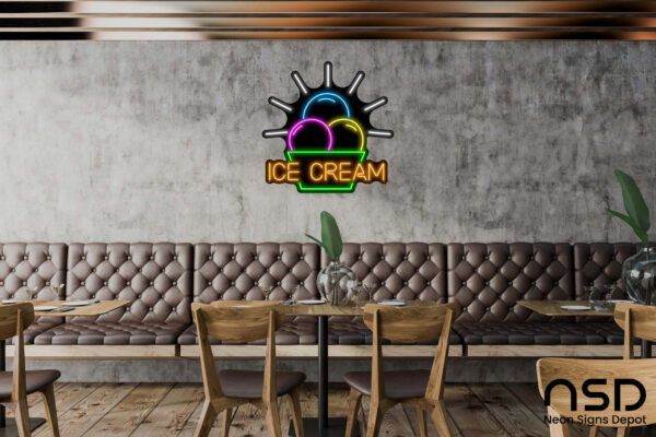 Ice Cream V4 Neon Sign Ice Cream V4 Neon Sign