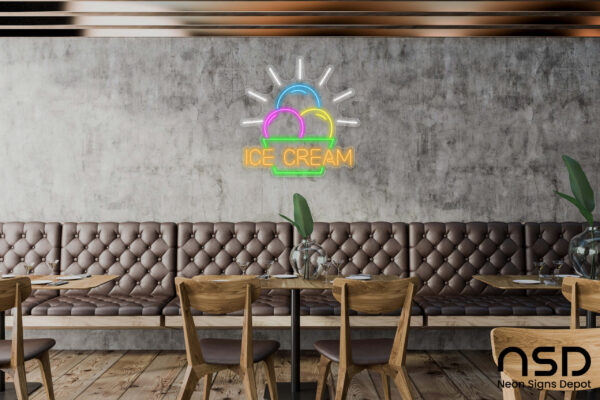 Ice cream V4 Neon Sign_Transparent_Mockup_Template01 Ice cream V4 Neon Sign_Transparent_Mockup_Template01