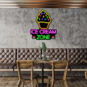 Ice Cream Zone Neon Sign