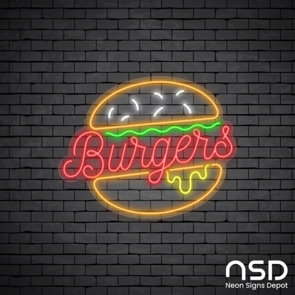 Yummy Burgers Neon Sign_Black Brick_Mockup_Transparent Yummy Burgers Neon Sign_Black Brick_Mockup_Transparent