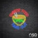 Chinese Food Open Take Out V2 Neon Sign_Black Brick_Mockup_Transparent