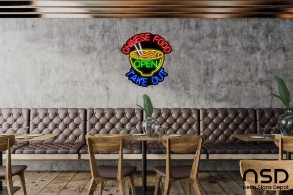 Chinese Food Open Take Out V2 Neon Sign Chinese Food Open Take Out V2 Neon Sign