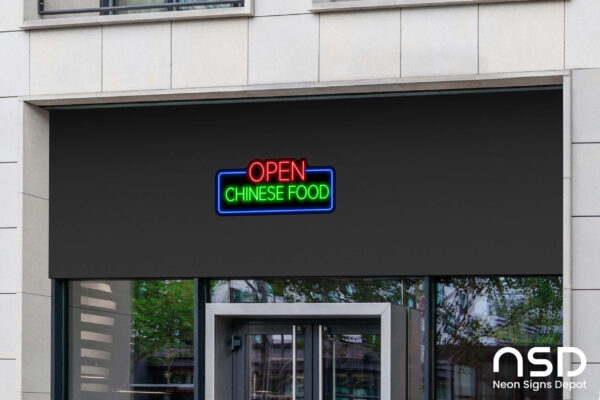 Chinese Food Open V4 Neon Sign_Black_Mockup_Template02 Chinese Food Open V4 Neon Sign_Black_Mockup_Template02
