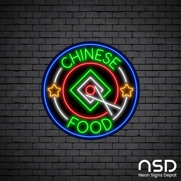 Chinese Food V11 Neon Sign_Black Brick_Mockup_Black Chinese Food V11 Neon Sign_Black Brick_Mockup_Black