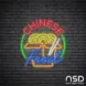 Chinese Food V5 Neon Sign_Black Brick_Mockup_Transparent