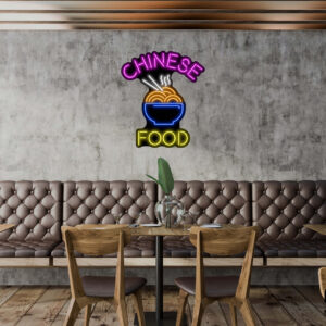 Chinese Food V8 Neon Sign