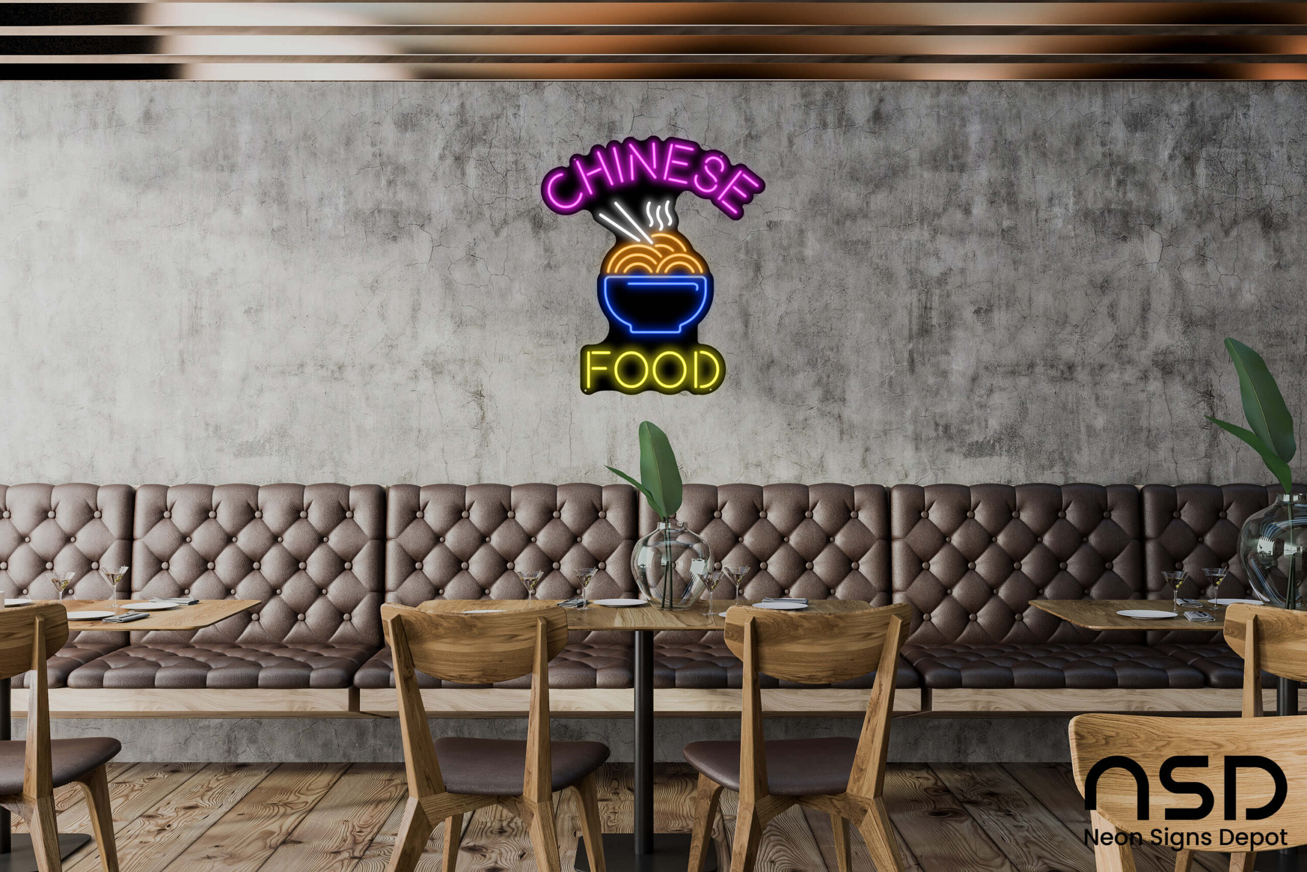 Chinese Food V8 Neon Sign neon sign