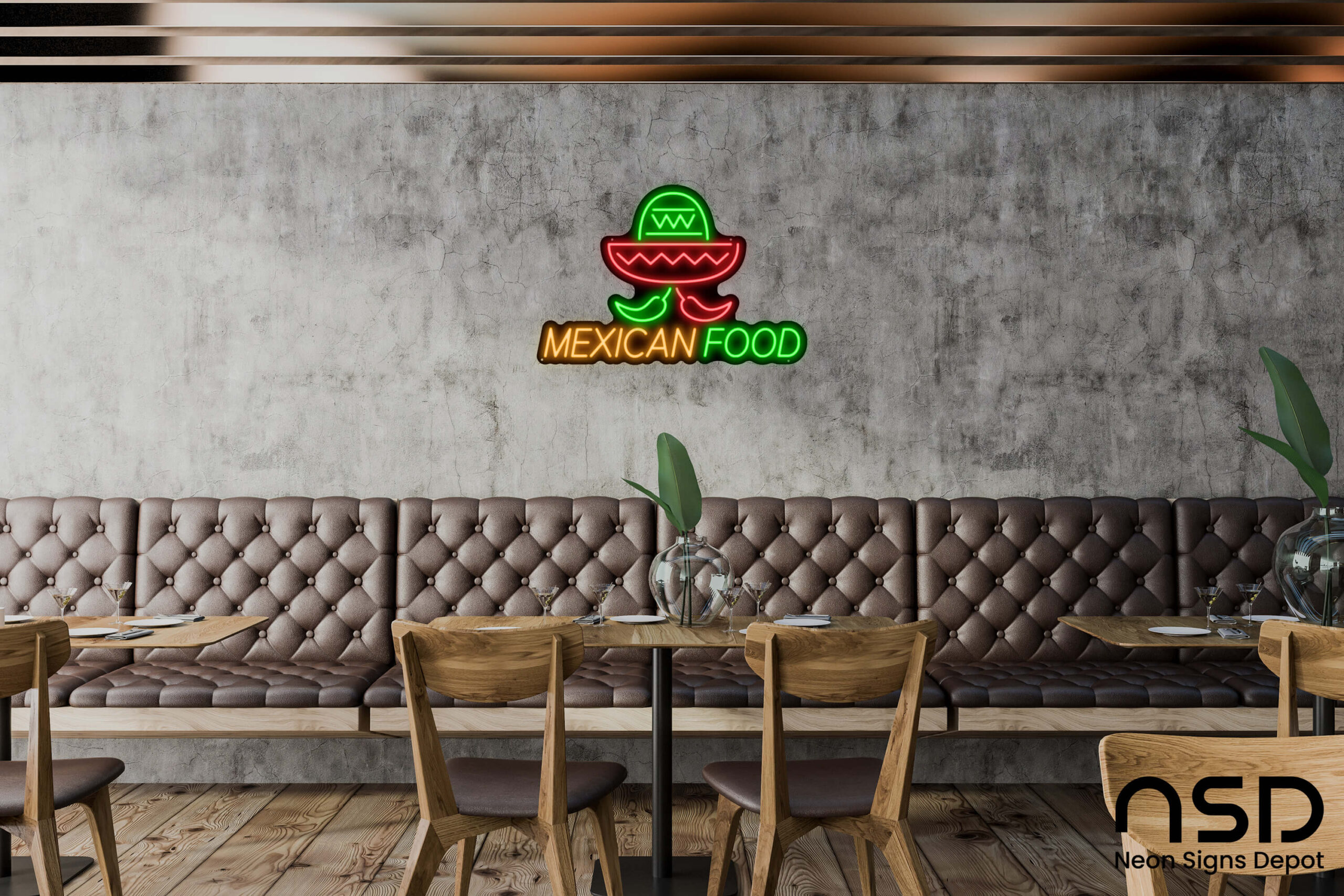 Mexican Food Neon Sign neon sign