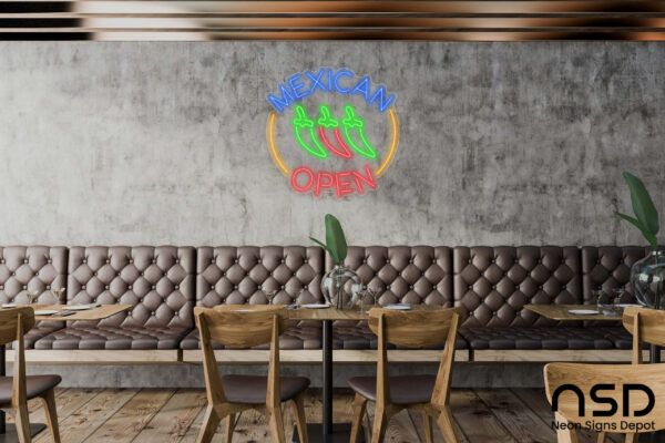 Mexican Food Open V2 Neon Sign_Transparent_Mockup_Template01 Mexican Food Open V2 Neon Sign_Transparent_Mockup_Template01