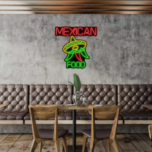 Mexican Food V2 Neon Sign
