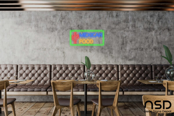 Mexican Food V4 Neon Sign_Transparent_Mockup_Template01 Mexican Food V4 Neon Sign_Transparent_Mockup_Template01