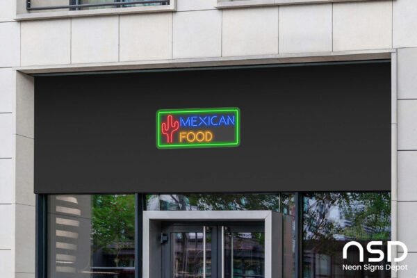 Mexican Food V4 Neon Sign_Transparent_Mockup_Template02 Mexican Food V4 Neon Sign_Transparent_Mockup_Template02